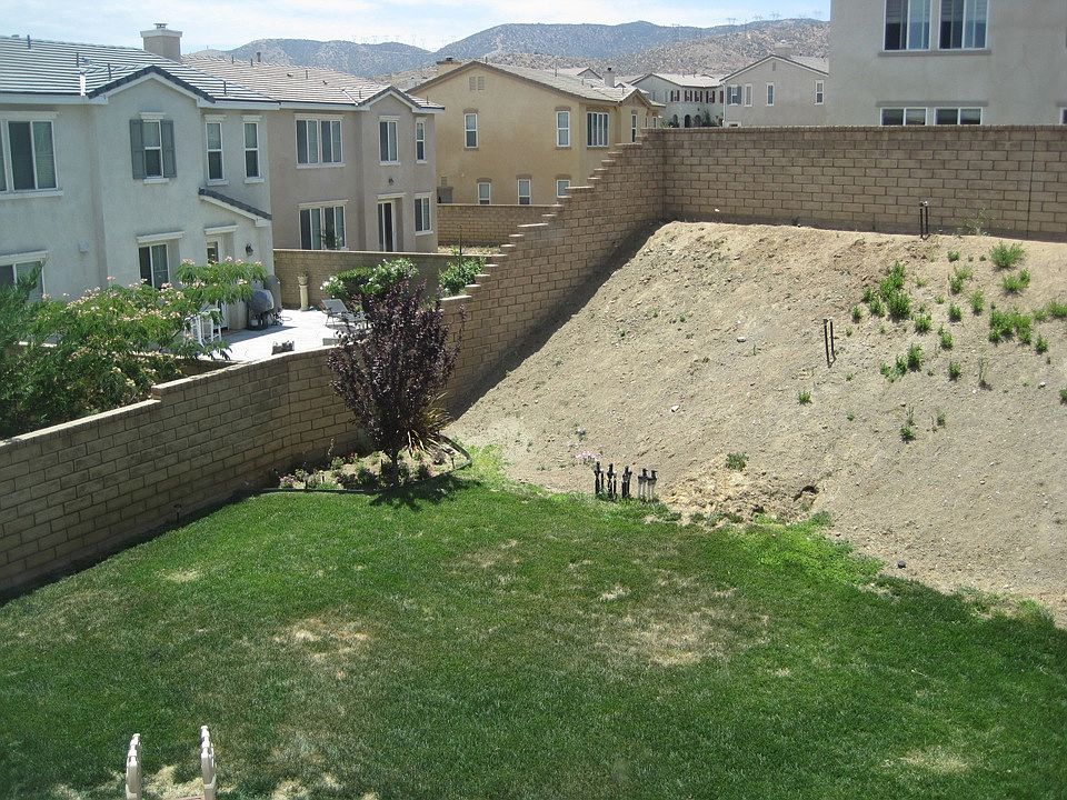 Spacious backyard