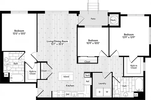 Floor plan 3A EAST