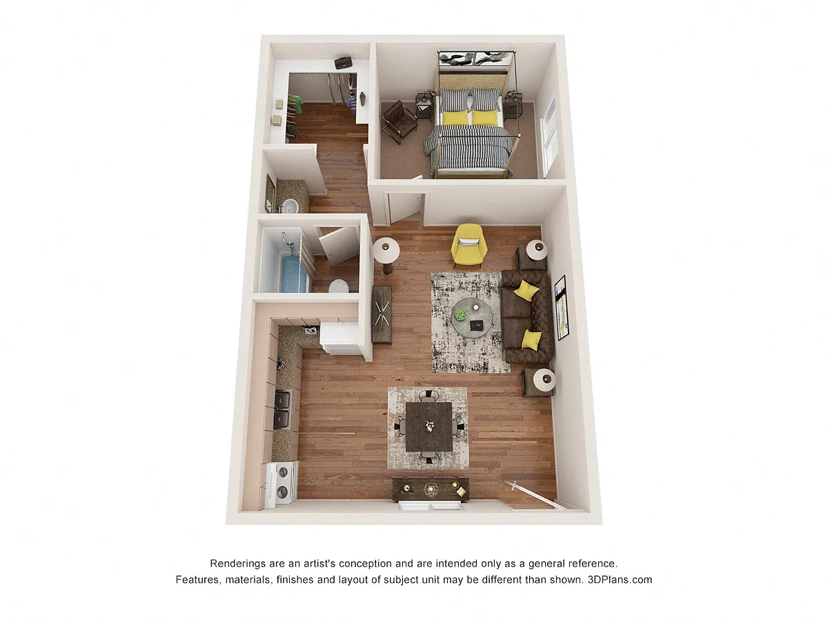 Floor plan One Bedroom