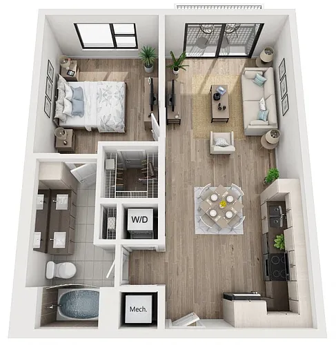 Floor plan 1 Bedroom