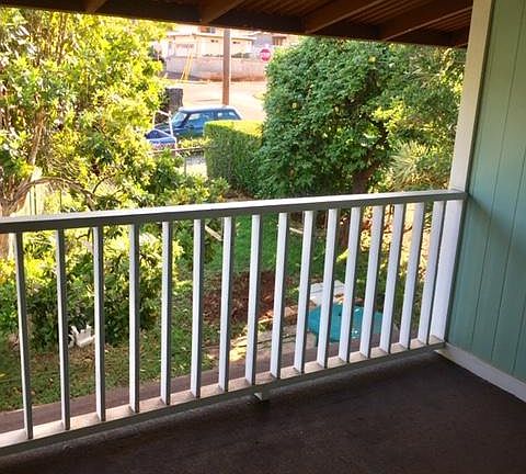 balcony looking out door