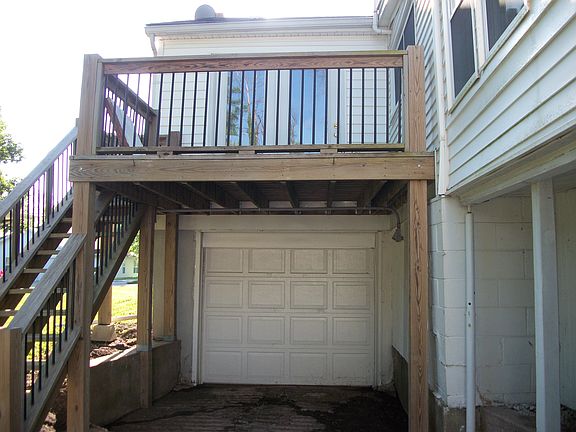 Deck and Basement Garage