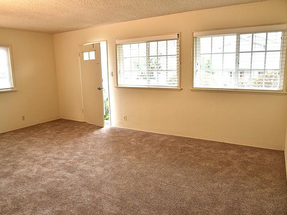 Living room with windows on the north and west
