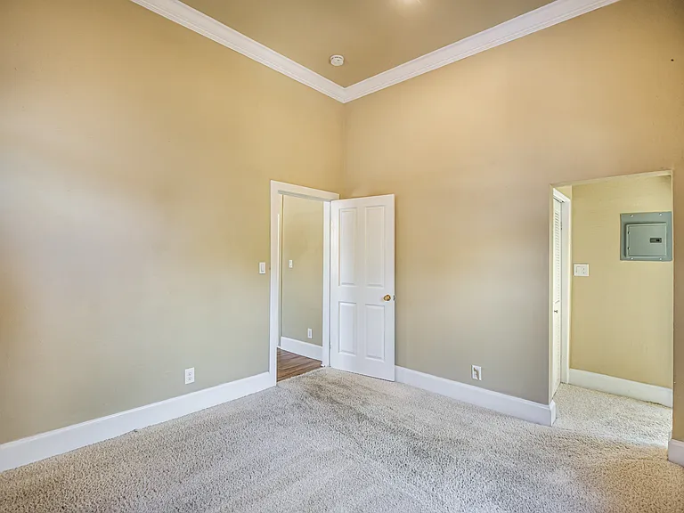 Bedroom entrance on left, ensuite entrance on right