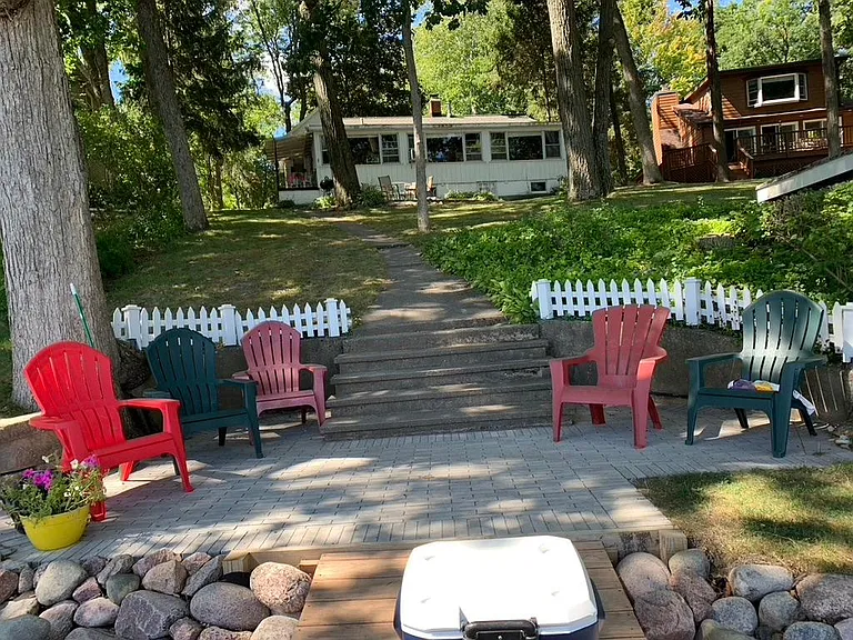 Lakeside patio