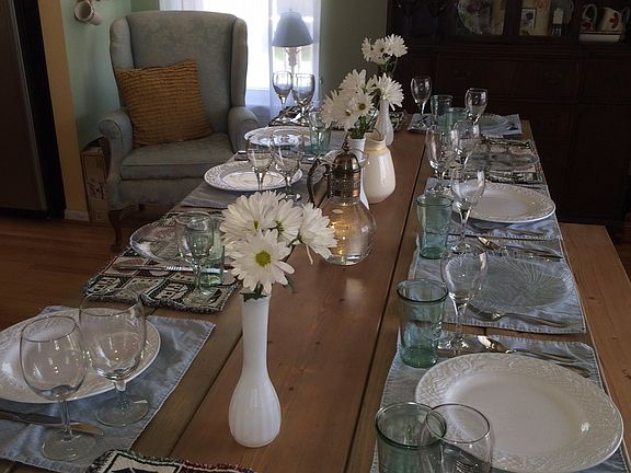 Open dining room