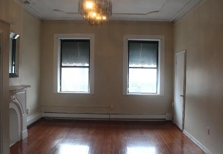Living Room with Original marble mantle