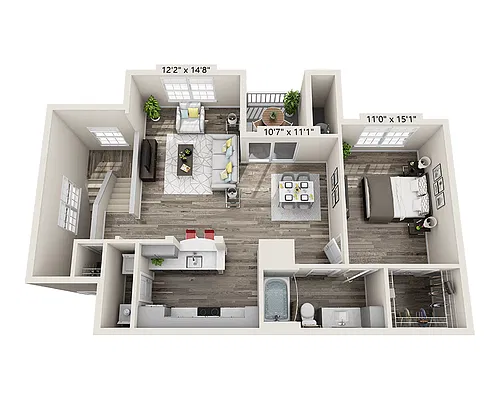 Floor plan Plan A (A1B)