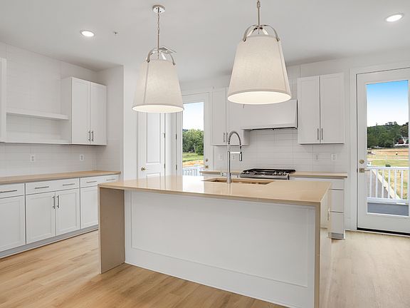 White cabinets in kitchen