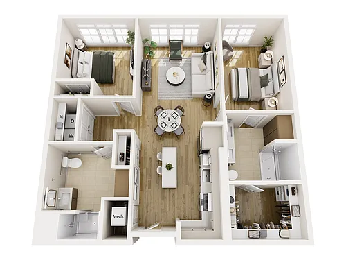 Floor plan B1H