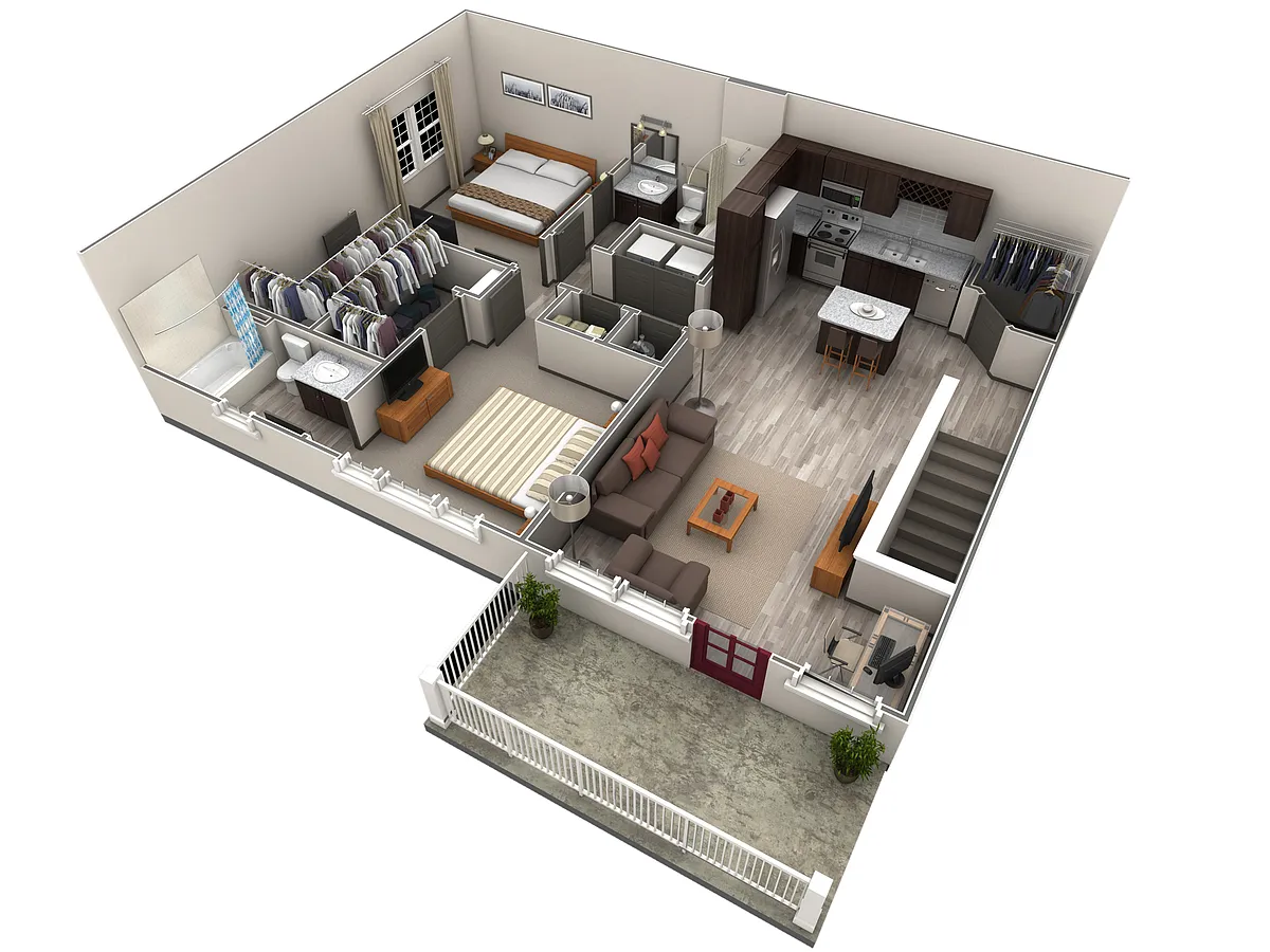 Floor plan 2 BR Designer Overlook