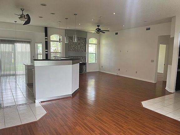 Kitchen, Fireplace & Living 