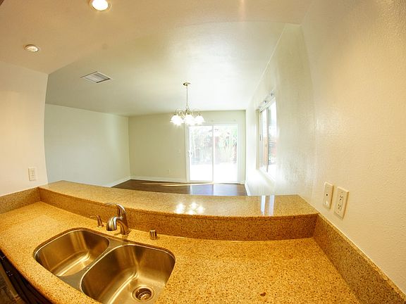 Kitchen view of living area