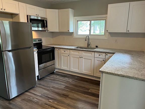 New no-slam cabinets, granite countertops and stainless-steel appliances