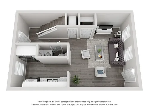 Floor plan Two Bedroom Apartment