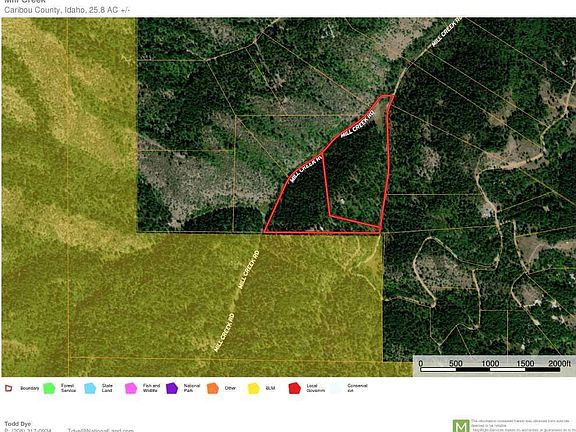 25.8 acres bordering BLM land.