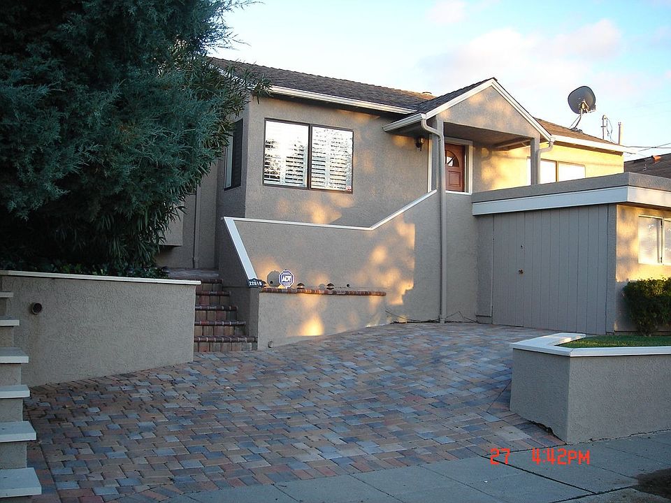 Pavers covering the entire front entrance and driveway.