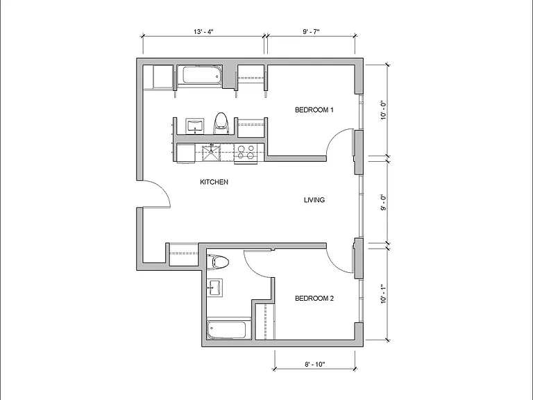 2 Bedroom Layout B 2 Bedroom Layout B