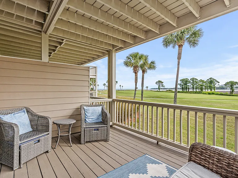 Covered deck with open views