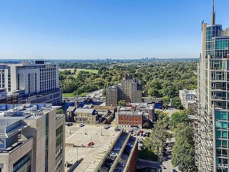 Looking West towards Forest Park and Clayton