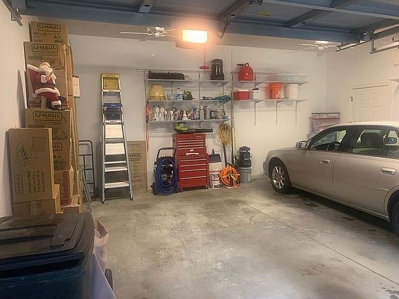 Left side of garage