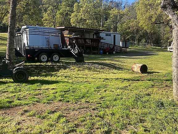 view south from shed