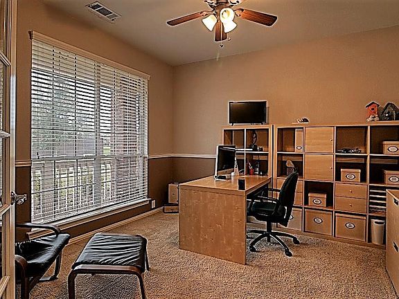 Private office with french doors.