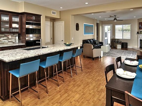 Kitchen Opens to Family Room