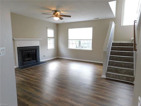 Family Room/Den with gas fireplace.