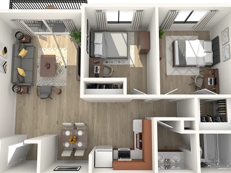 2 Bedroom | 1 Bathroom 2 Bedroom | 1 Bathroom