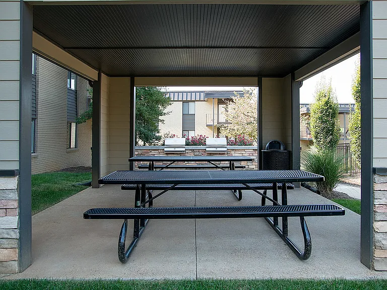 Experience outdoor leisure in a picturesque pavilion setting.