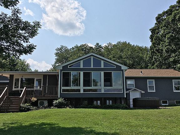 Rear view, with sunroom