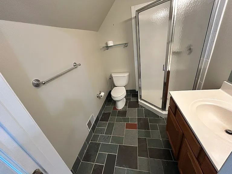 Top floor attached bath.
