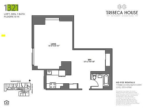 1st image of 50 Murray St APT 1421