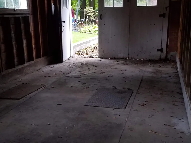 Garage storage space.