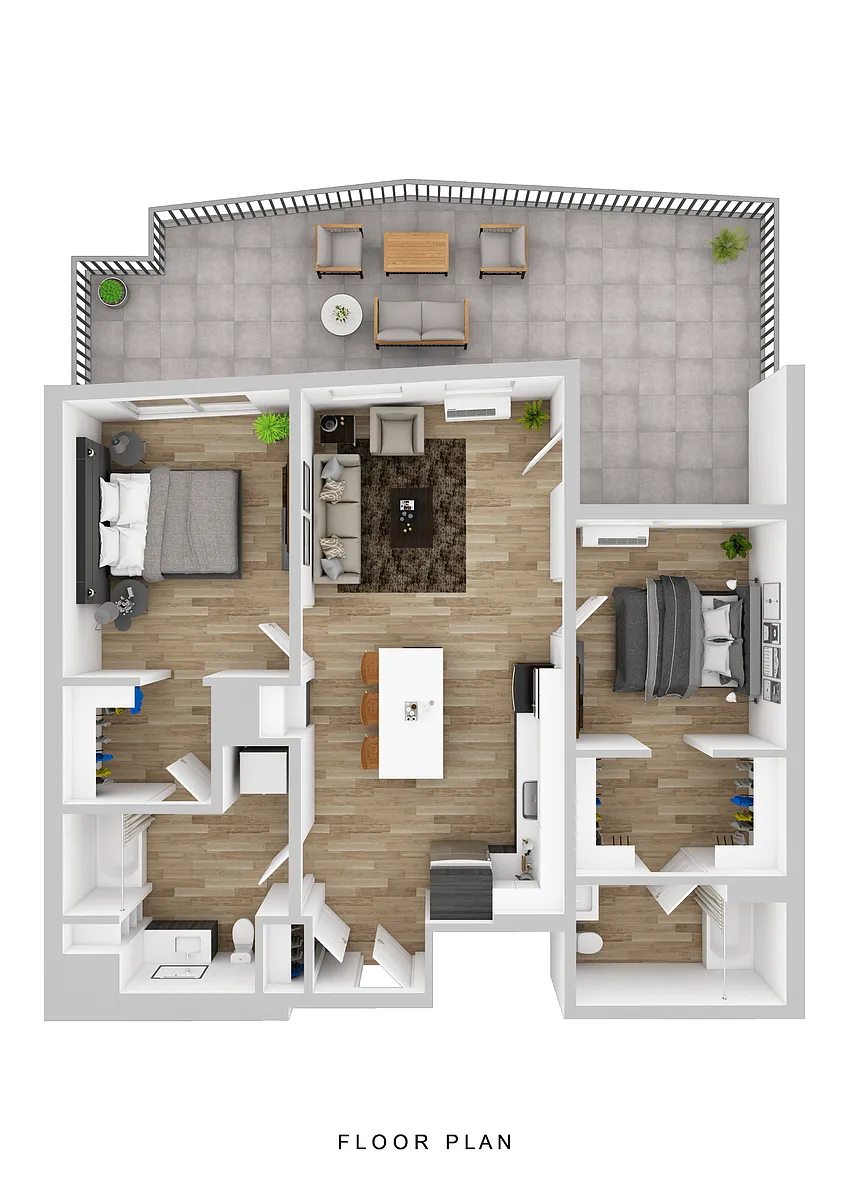 Floor plan Sitka - 2 Bed B1
