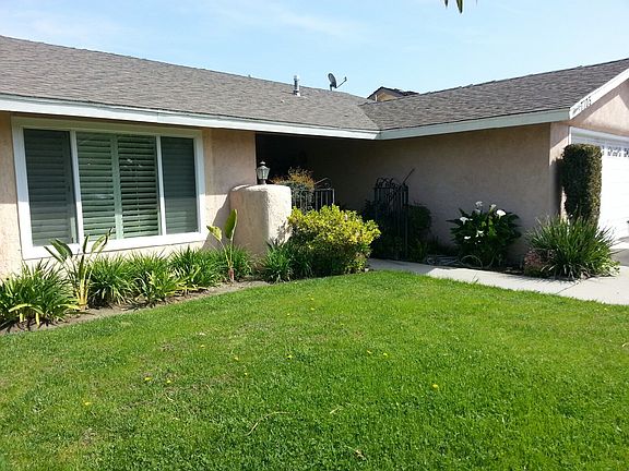 Lush gardens in Front Yard
