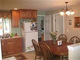 Completely remodeled kitchen with new cabinets and appliances.