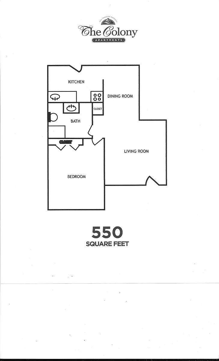 Floor plan One Bedroom