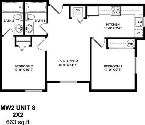 2-Bed 2-Bath A 2-Bed 2-Bath A