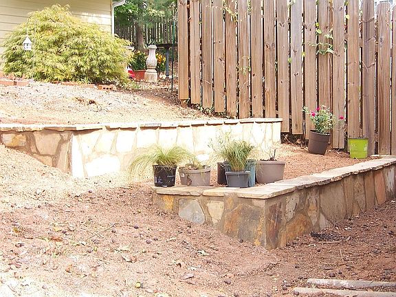new side terraced planter