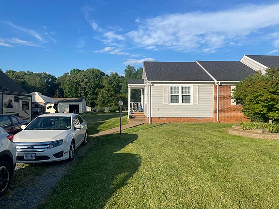 Driveway and sidewalk to front door