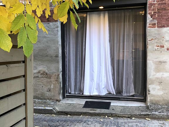 door can be opened up on warm days