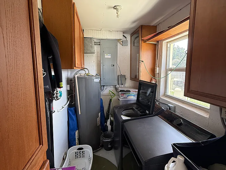 Laundry in garage