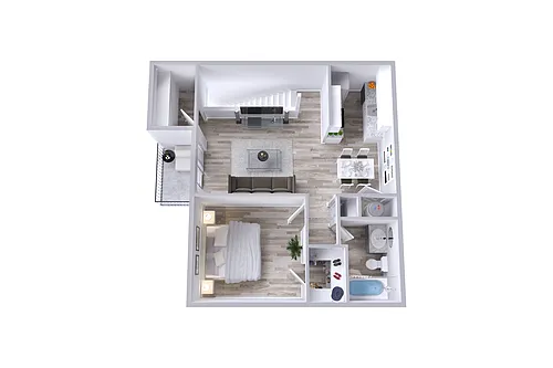 Floor plan A3 | 1 Bed | 1 Bath