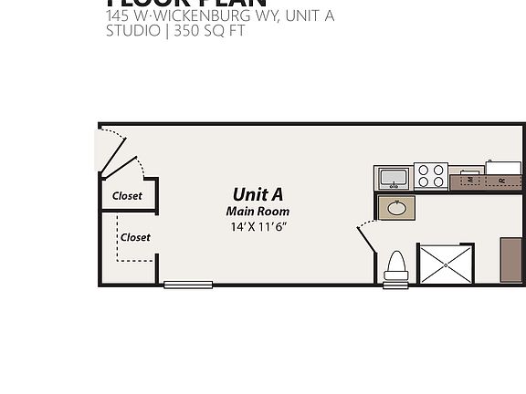 2nd image of 145 W Wickenburg Way APT A