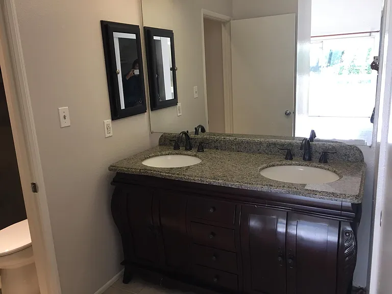 Master Bathroom two sink Vanity