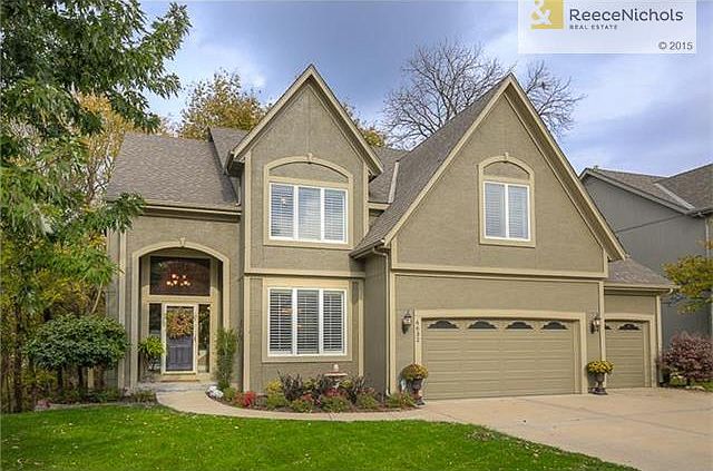 Great curb appeal.  New garage doors, beautiful landscaping and new exterior paint.
