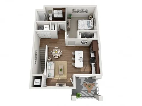 Floor plan 1E