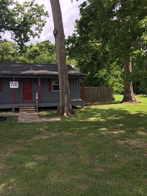 Freshly painted cedar house